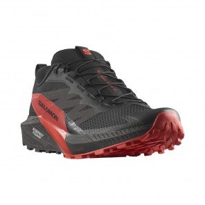 SALOMON SENSE RIDE 5 HOMME BLACK / FIERY RED / BLACK